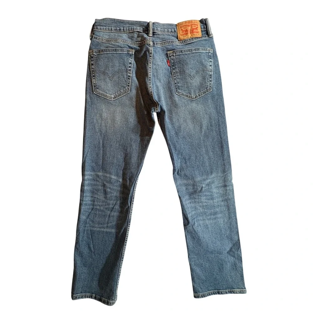 Levis 514 Straight Fit Jeans Mens 32x30 Medium Wash Blue Stretch Denim Casual